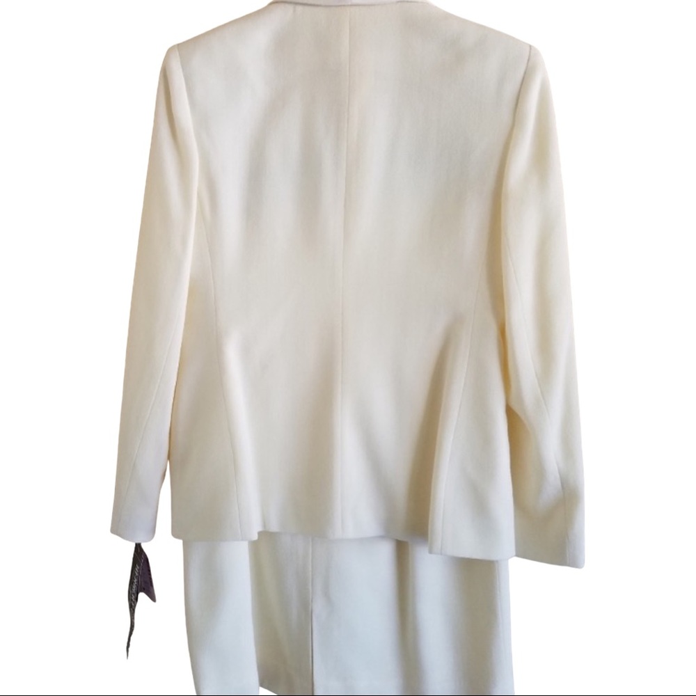 VTG Herbert Grossman Wool Ivory Suit Sz 8 $330 … - Picture 2 of 9